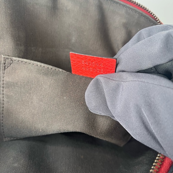 Gucci Red Leather Mini Dome Bag - Picture 5 of 11